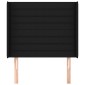 vidaXL Κεφαλάρι με Πτερύγια Μαύρο 83x16x118/128 εκ. Υφασμάτινο