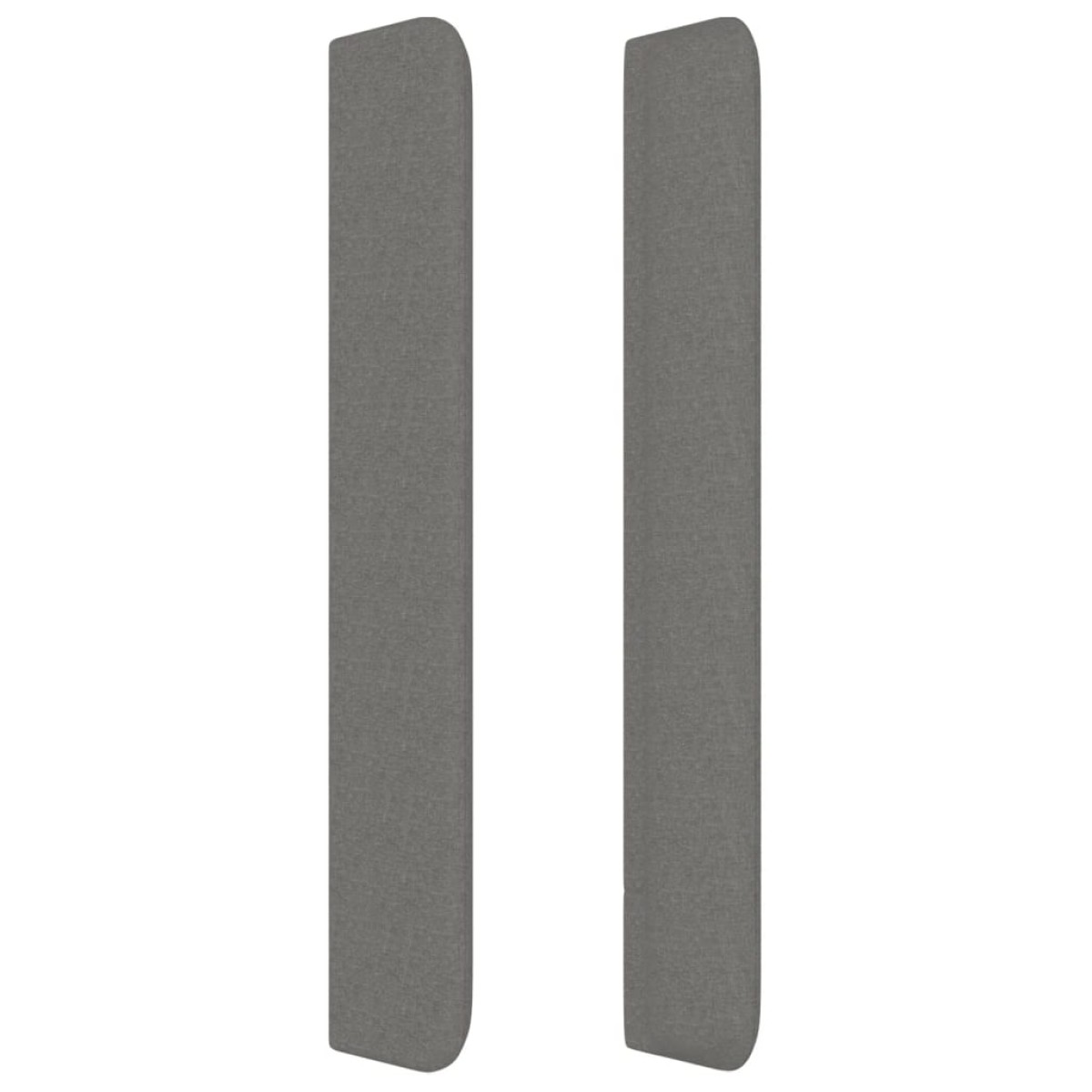 vidaXL Κεφαλάρι με Πτερύγια Σκούρο Γκρι 93x16x118/128 εκ. Υφασμάτινο