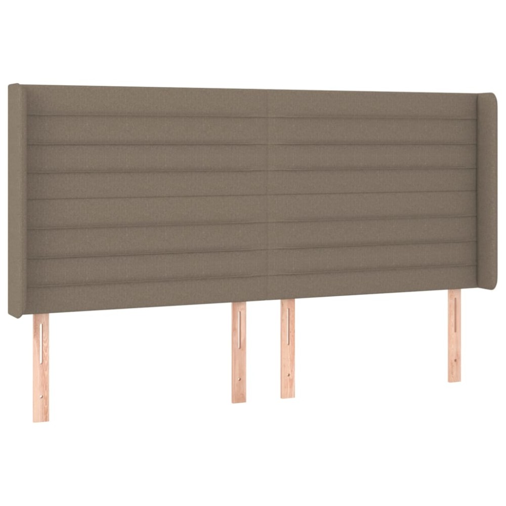 vidaXL Κεφαλάρι με Πτερύγια Taupe 163x16x118/128 εκ. Υφασμάτινο