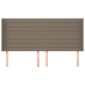 vidaXL Κεφαλάρι με Πτερύγια Taupe 163x16x118/128 εκ. Υφασμάτινο