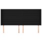 vidaXL Κεφαλάρι με Πτερύγια Μαύρο 183x16x118/128 εκ. Υφασμάτινο