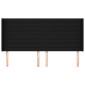 vidaXL Κεφαλάρι με Πτερύγια Μαύρο 203x16x118/128 εκ. Υφασμάτινο