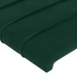 vidaXL Κεφαλάρι με Πτερύγια Πράσινο 183x16x118/128 εκ. Βελούδινο