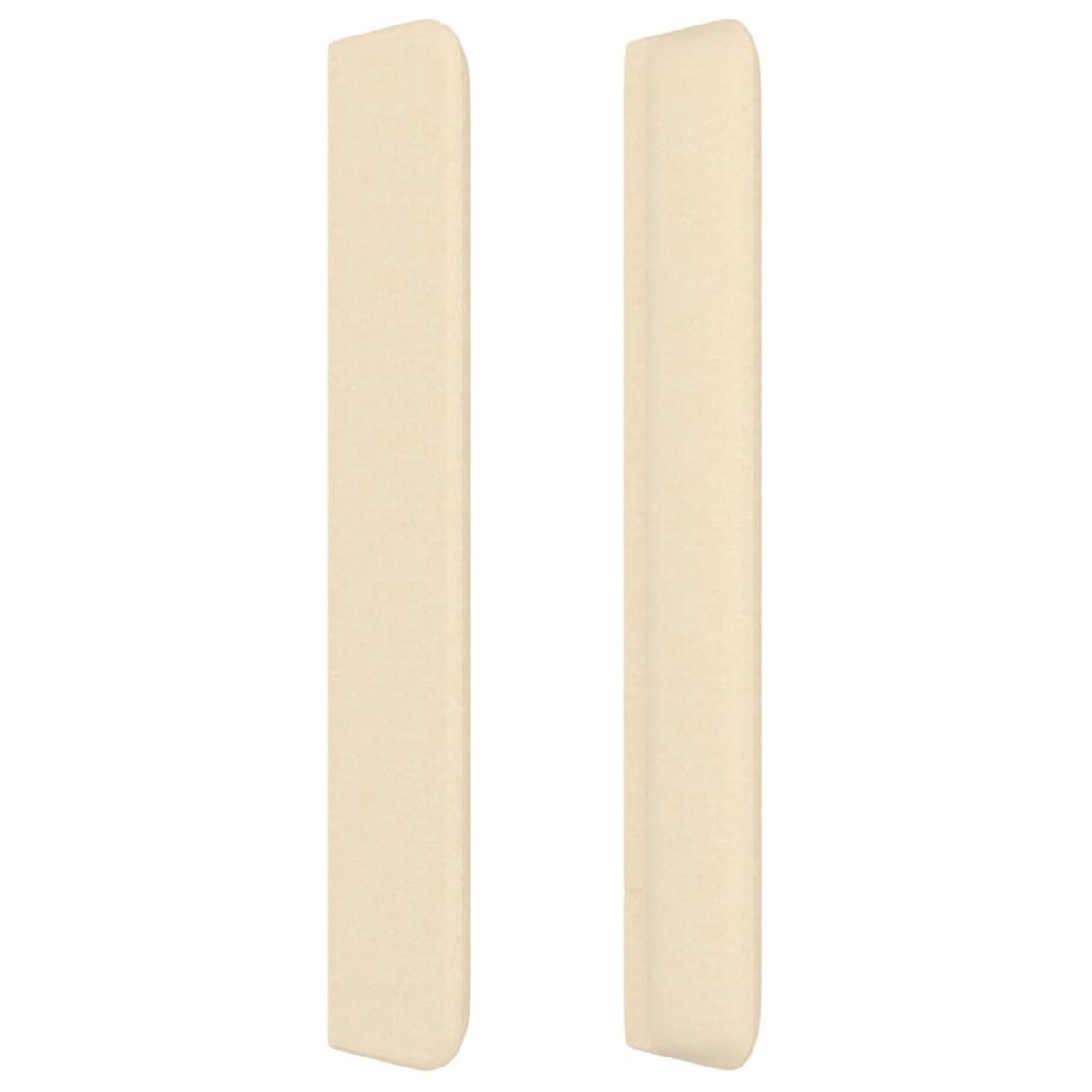 vidaXL Κεφαλάρι με Πτερύγια Κρεμ 147x16x118/128 εκ. Υφασμάτινο