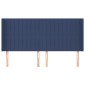 vidaXL Κεφαλάρι με Πτερύγια Μπλε 163x16x118/128 εκ. Υφασμάτινο