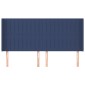 vidaXL Κεφαλάρι με Πτερύγια Μπλε 183x16x118/128 εκ. Υφασμάτινο