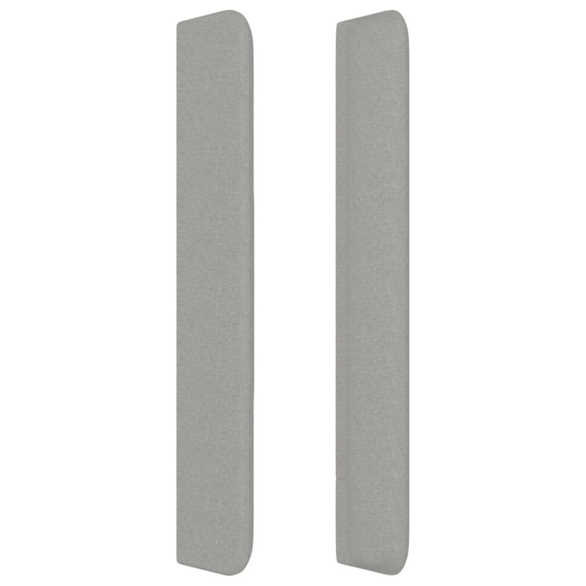 vidaXL Κεφαλάρι με Πτερύγια Ανοιχτό Γκρι 203x16x118/128 εκ. Υφασμάτινο