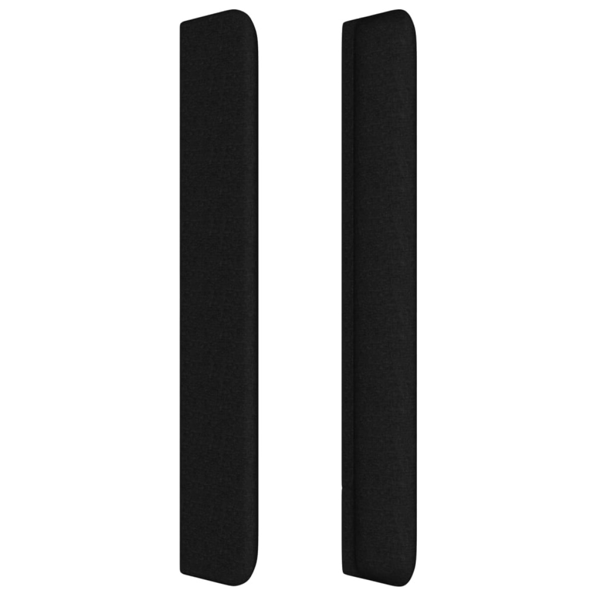 vidaXL Κεφαλάρι με Πτερύγια Μαύρο 203x16x118/128 εκ. Υφασμάτινο