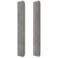 vidaXL Κεφαλάρι με Πτερύγια Ανοιχτό Γκρι 93x16x118/128 εκ. Βελούδινο