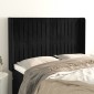 vidaXL Κεφαλάρι με Πτερύγια Μαύρο 147x16x118/128 εκ. Βελούδινο