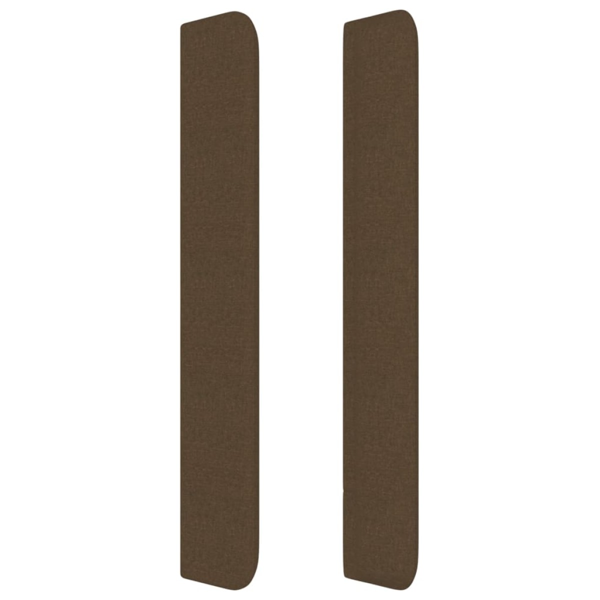 vidaXL Κεφαλάρι με Πτερύγια Σκούρο Καφέ 83x16x118/128 εκ. Υφασμάτινο