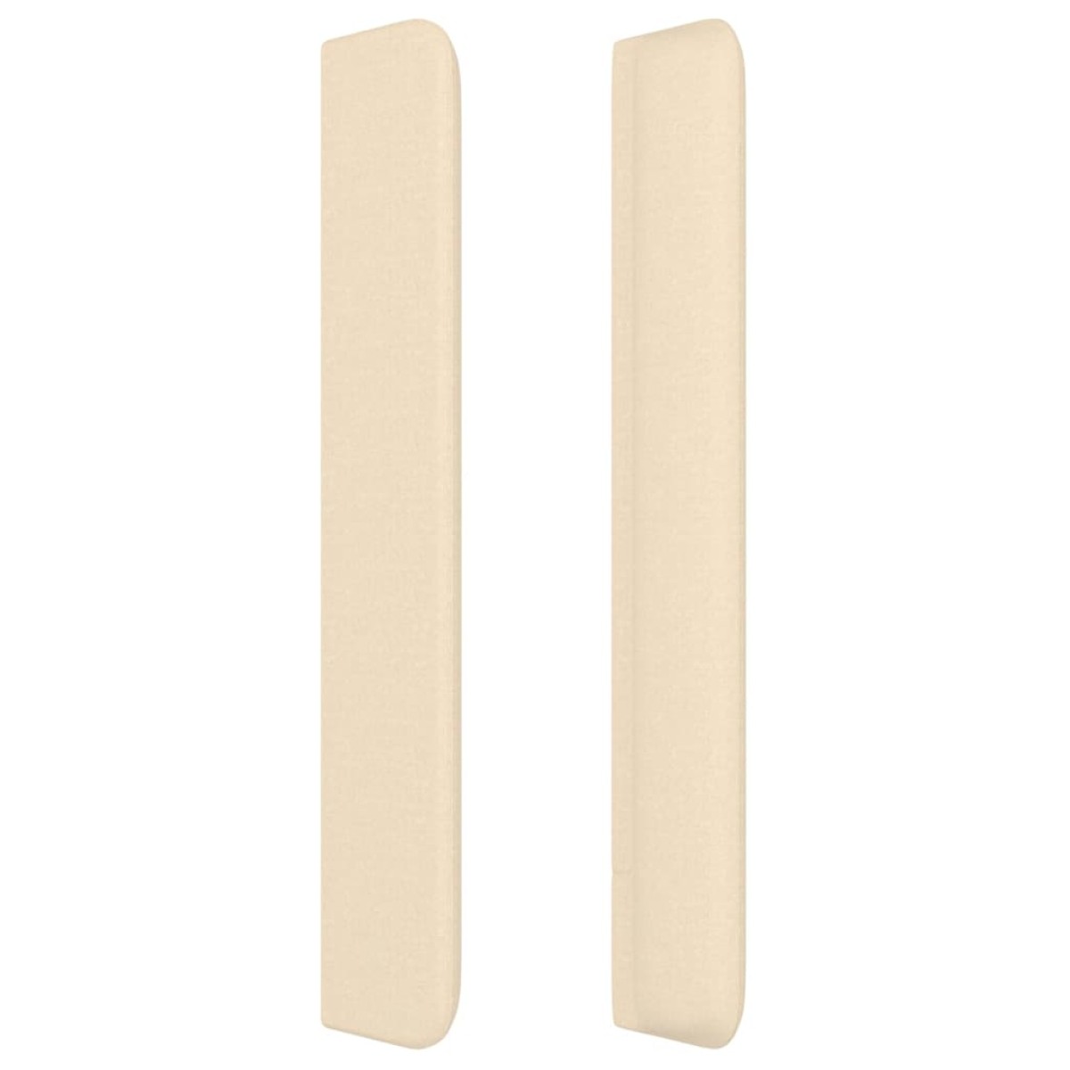 vidaXL Κεφαλάρι με Πτερύγια Κρεμ 147x16x118/128 εκ. Υφασμάτινο