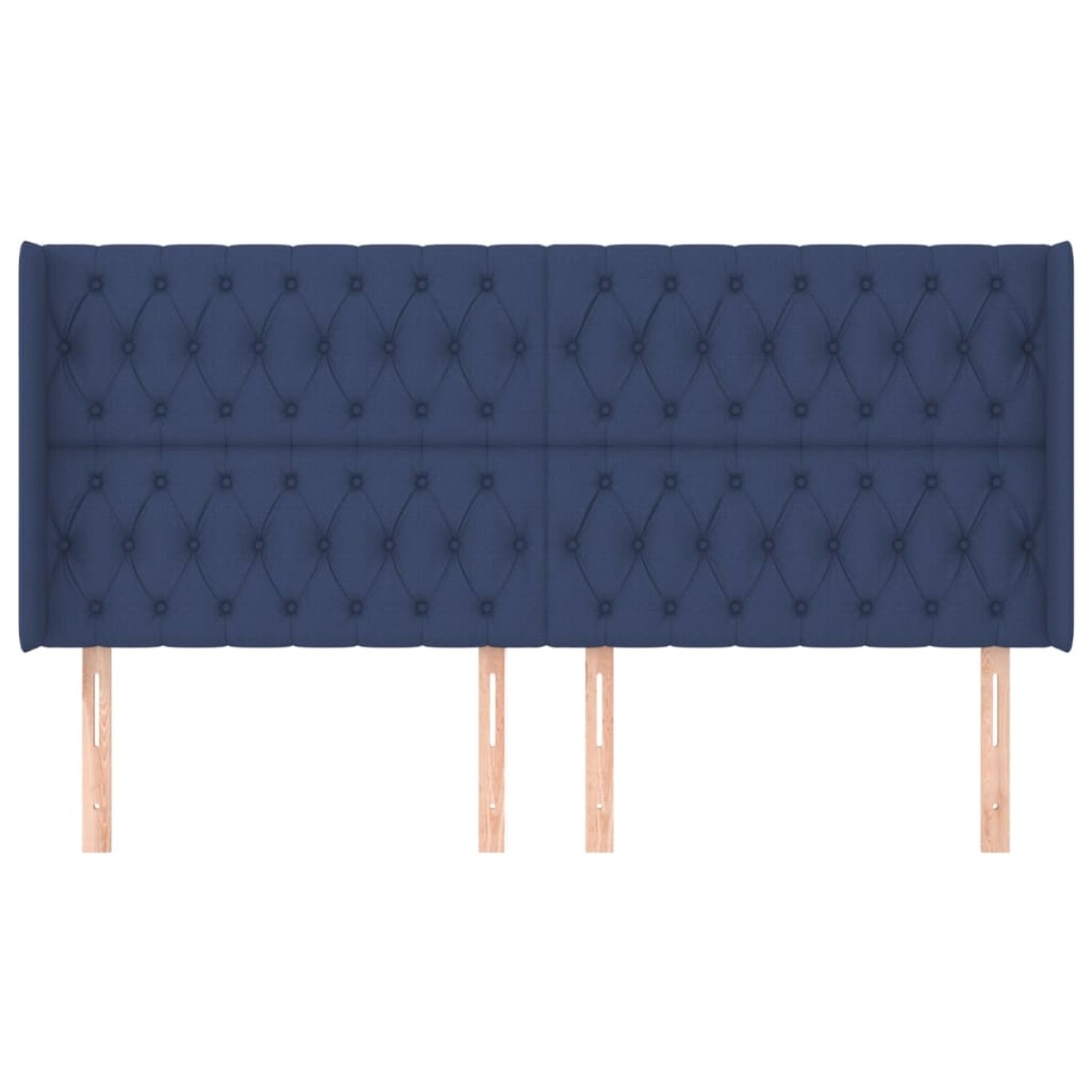 vidaXL Κεφαλάρι με Πτερύγια Μπλε 183x16x118/128 εκ. Υφασμάτινο