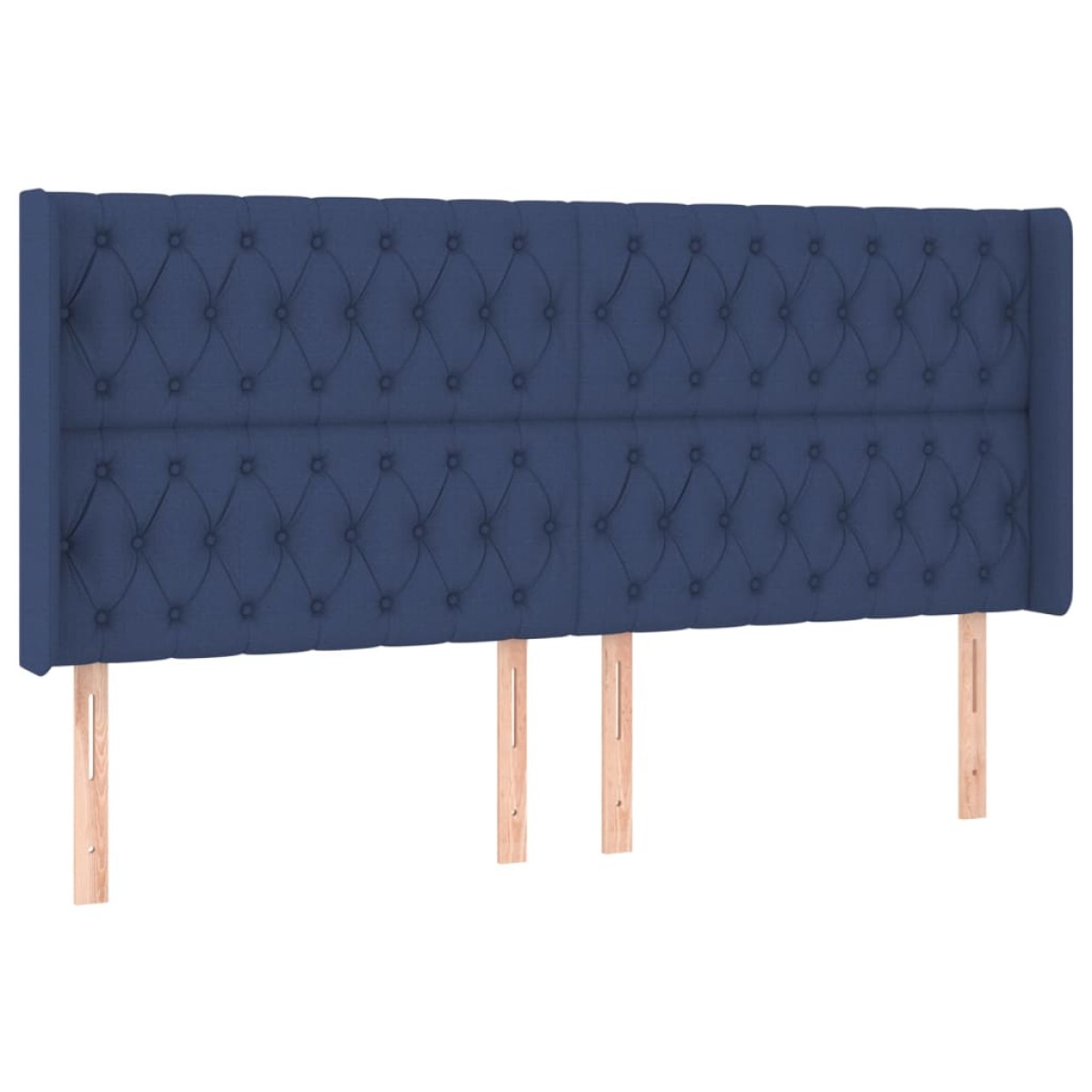 vidaXL Κεφαλάρι με Πτερύγια Μπλε 203x16x118/128 εκ. Υφασμάτινο