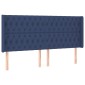 vidaXL Κεφαλάρι με Πτερύγια Μπλε 203x16x118/128 εκ. Υφασμάτινο