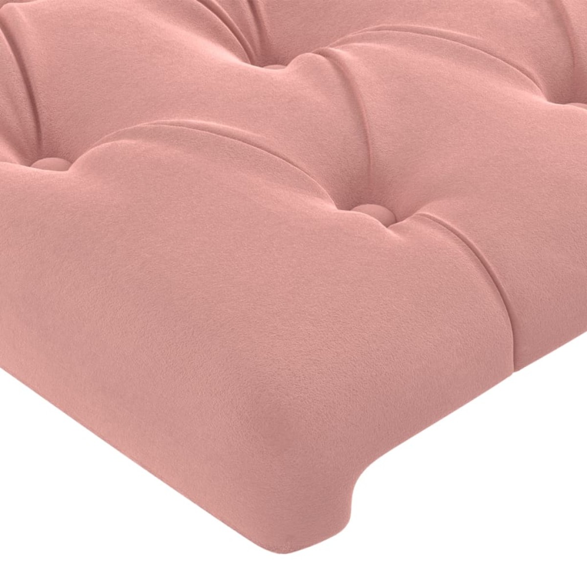 vidaXL Κεφαλάρι με Πτερύγια Ροζ 103x16x118/128 εκ.Βελούδινο