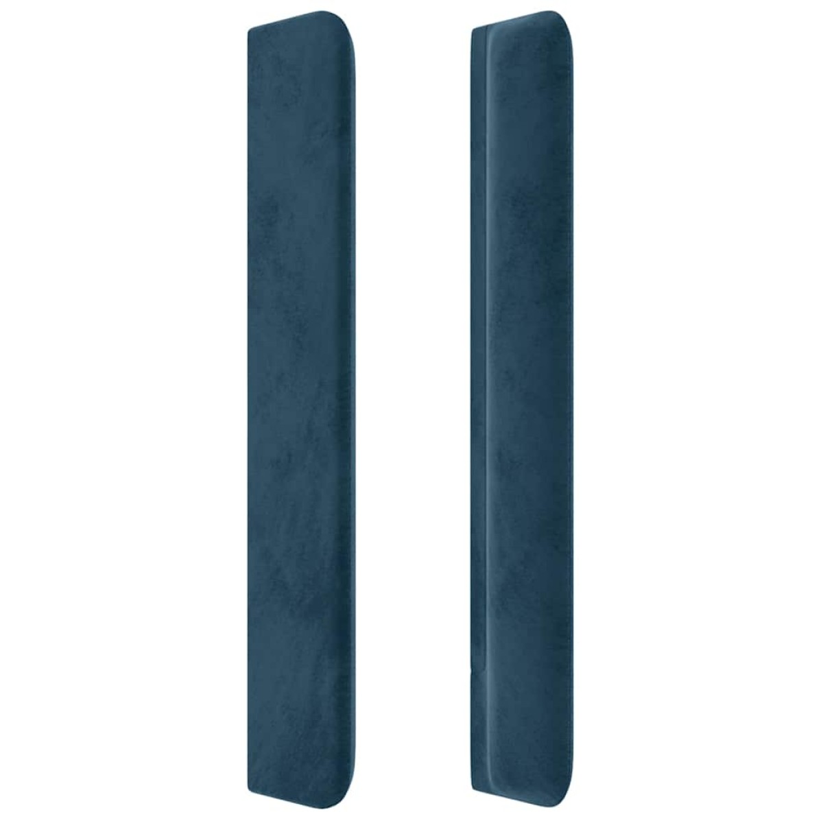 vidaXL Κεφαλάρι με Πτερύγια Σκούρο Μπλε163x16x118/128 εκ. Βελούδινο