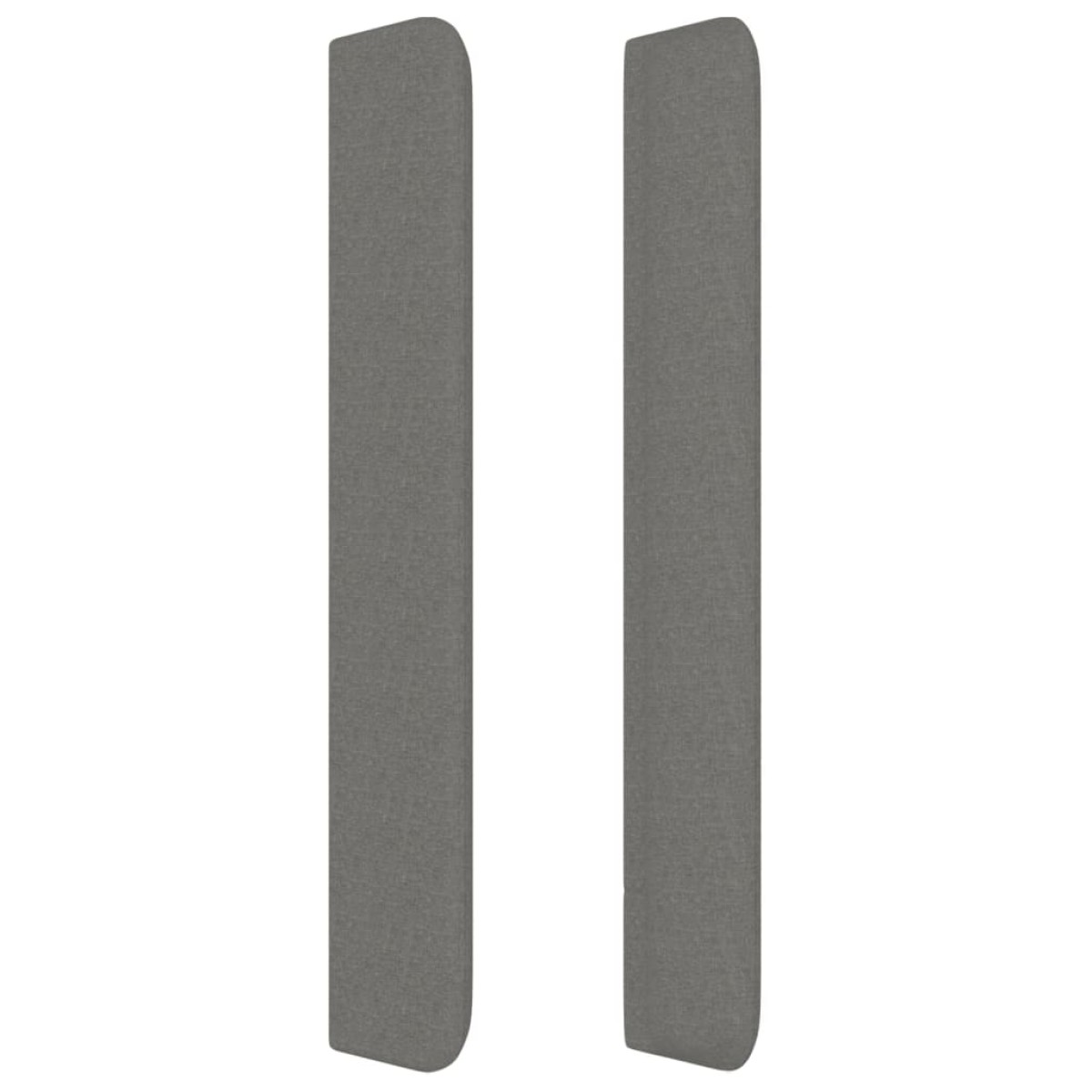vidaXL Κεφαλάρι με Πτερύγια Σκούρο Γκρι 147x16x118/128 εκ. Υφασμάτινο