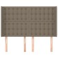 vidaXL Κεφαλάρι με Πτερύγια Taupe 147x16x118/128 εκ. Υφασμάτινο