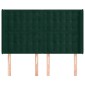 vidaXL Κεφαλάρι με Πτερύγια Πράσινο 147x16x118/128 εκ. Βελούδινο