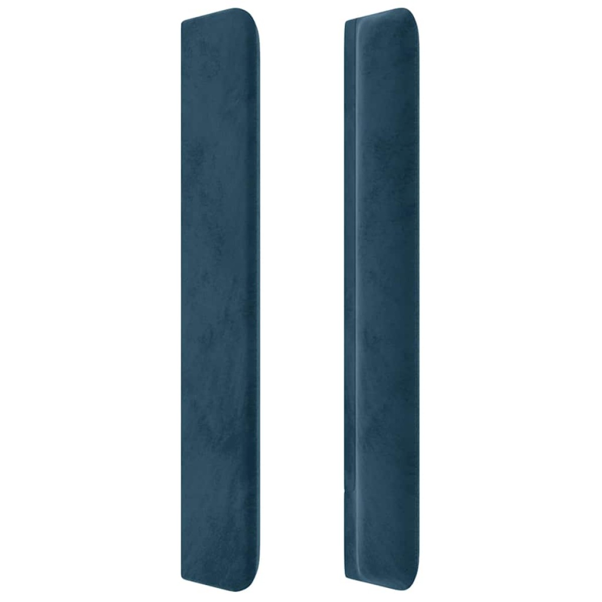 vidaXL Κεφαλάρι με Πτερύγια Σκούρο Μπλε 147x16x118/128 εκ. Βελούδινο