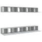 vidaXL Έπιπλα Τηλεόρασης 8 τεμ. Γκρι Sonoma 60x30x30 εκ. Επεξεργ. Ξύλο
