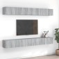 vidaXL Έπιπλα Τηλεόρασης 8 τεμ. Γκρι Sonoma 60x30x30 εκ. Επεξεργ. Ξύλο