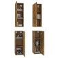 vidaXL Έπιπλα Τηλεόρασης4 τεμ. Καπν. Δρυς 30,5x30x90 εκ Επ. Ξύλο
