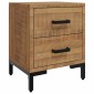 vidaXL Κομοδίνα 2 τεμ. 36 x 30 x 45 εκ. από Μασίφ Ξύλο Πεύκου