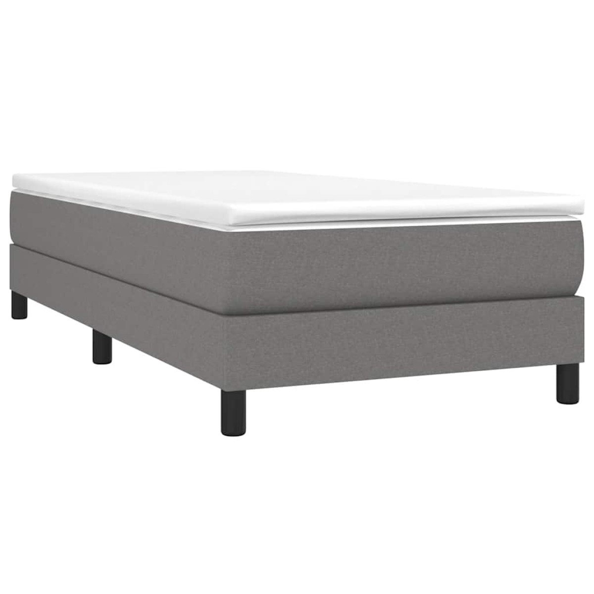 vidaXL Πλαίσιο Κρεβατιού Boxspring Σκούρο Γκρι 80x200 εκ. Υφασμάτινο