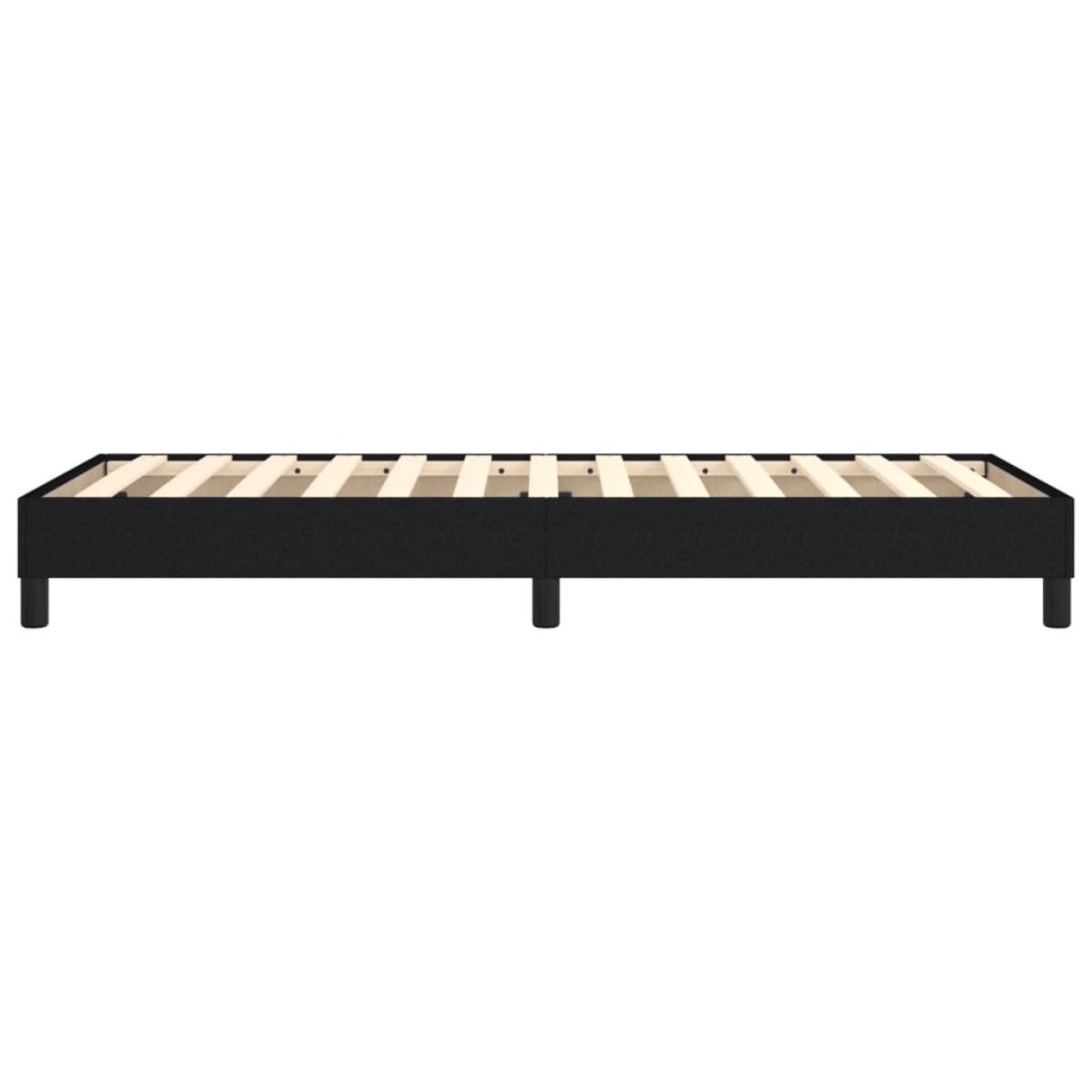 vidaXL Πλαίσιο Κρεβατιού Boxspring Μαύρο 80 x 200 εκ. Υφασμάτινο