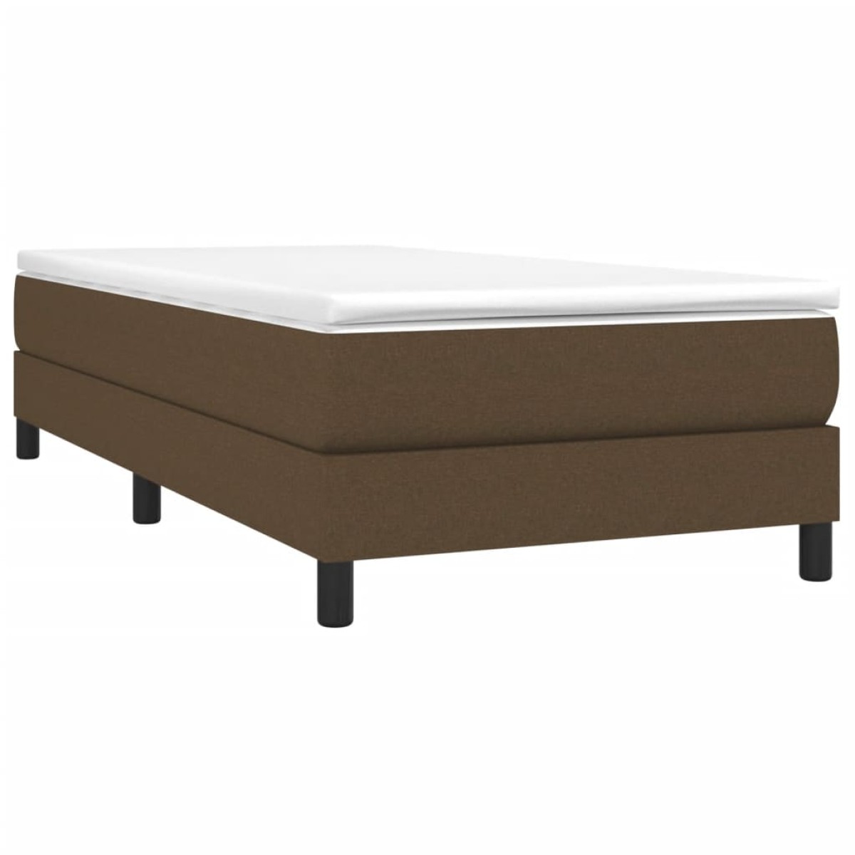 vidaXL Πλαίσιο Κρεβατιού Boxspring Σκούρο Καφέ 80x200 εκ. Υφασμάτινο