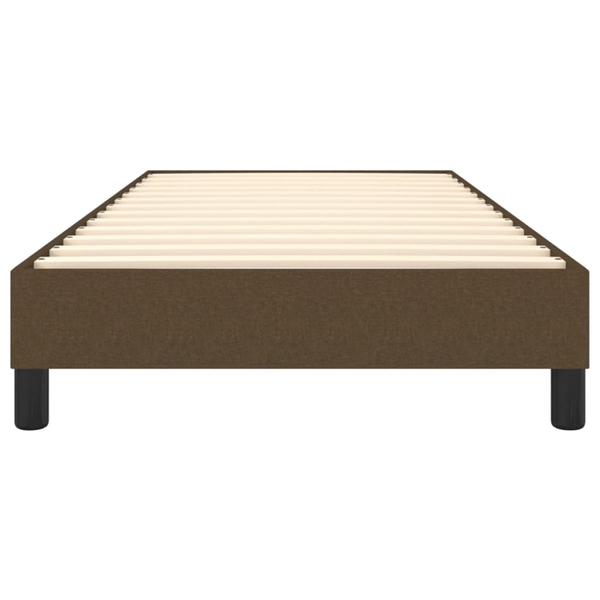 vidaXL Πλαίσιο Κρεβατιού Boxspring Σκούρο Καφέ 80x200 εκ. Υφασμάτινο