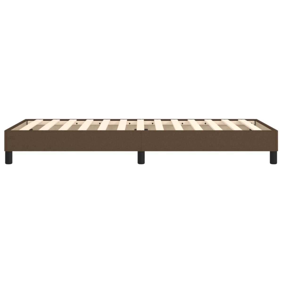vidaXL Πλαίσιο Κρεβατιού Boxspring Σκούρο Καφέ 80x200 εκ. Υφασμάτινο