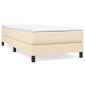 vidaXL Πλαίσιο Κρεβατιού Boxspring Κρεμ 80 x 200 εκ. Υφασμάτινο