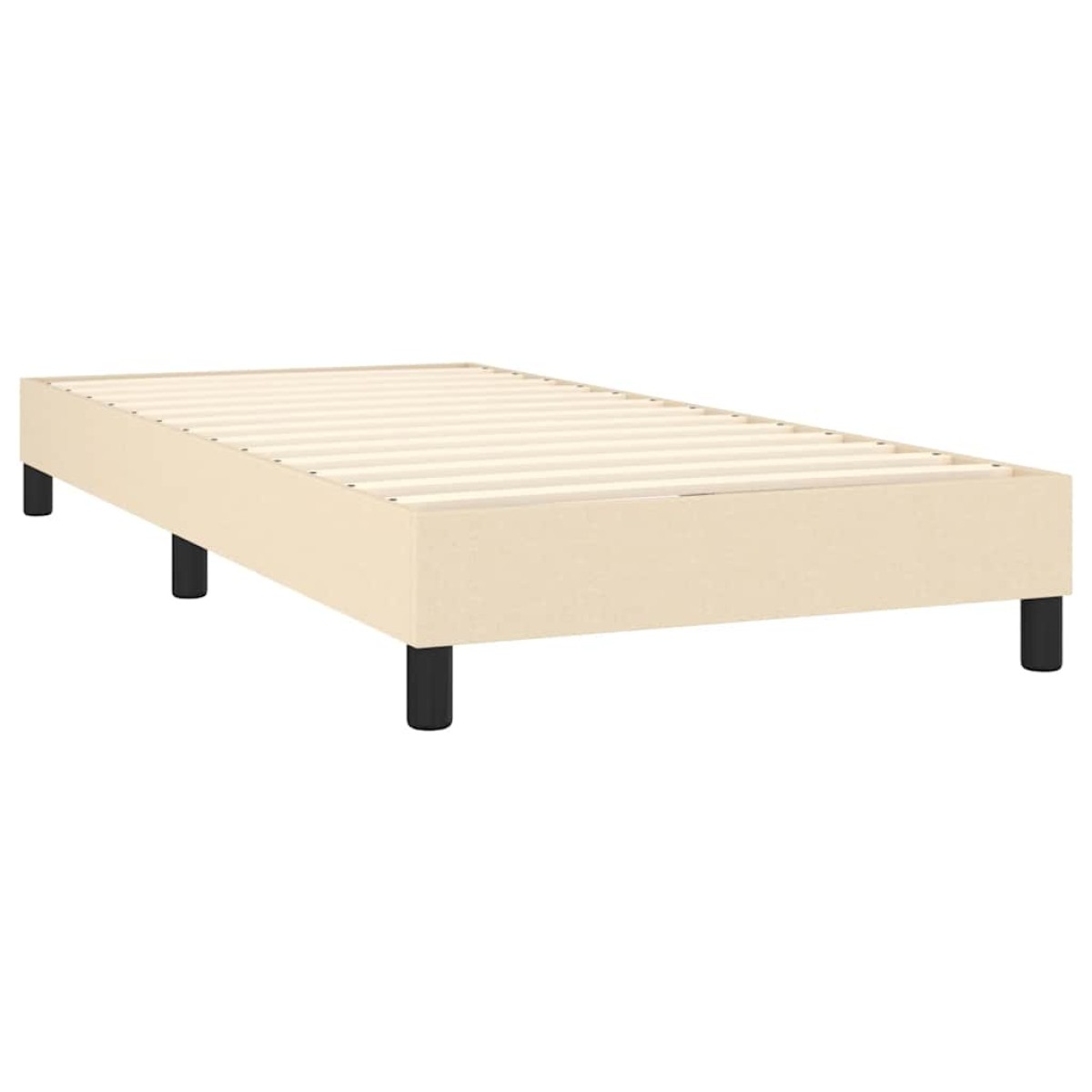 vidaXL Πλαίσιο Κρεβατιού Boxspring Κρεμ 80 x 200 εκ. Υφασμάτινο