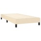 vidaXL Πλαίσιο Κρεβατιού Boxspring Κρεμ 80 x 200 εκ. Υφασμάτινο