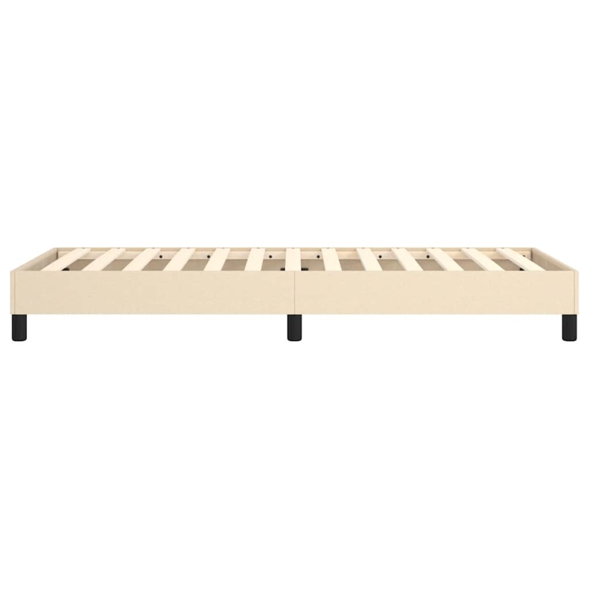 vidaXL Πλαίσιο Κρεβατιού Boxspring Κρεμ 80 x 200 εκ. Υφασμάτινο