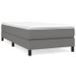 vidaXL Πλαίσιο Κρεβατιού Boxspring Σκούρο Γκρι 90x190 εκ. Υφασμάτινο
