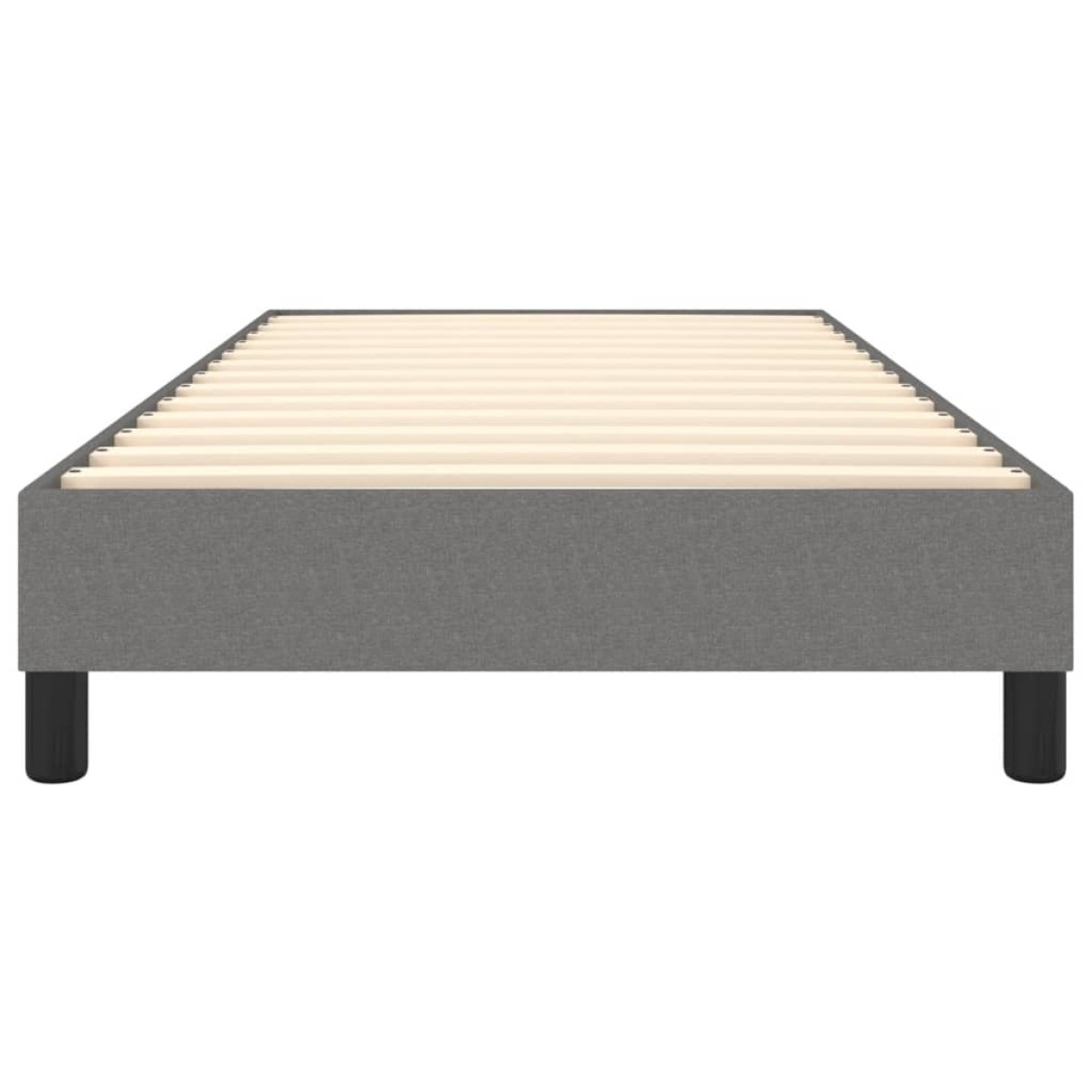vidaXL Πλαίσιο Κρεβατιού Boxspring Σκούρο Γκρι 90x190 εκ. Υφασμάτινο