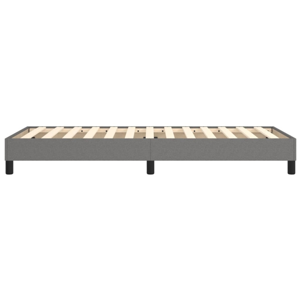 vidaXL Πλαίσιο Κρεβατιού Boxspring Σκούρο Γκρι 90x190 εκ. Υφασμάτινο