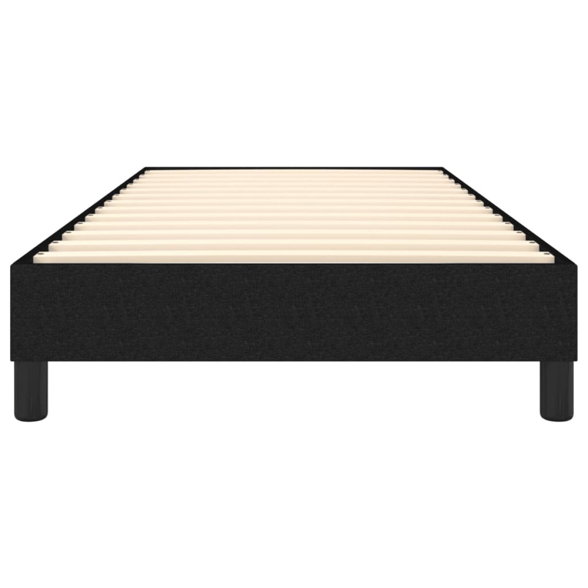 vidaXL Πλαίσιο Κρεβατιού Boxspring Μαύρο 90x190 εκ. Υφασμάτινο