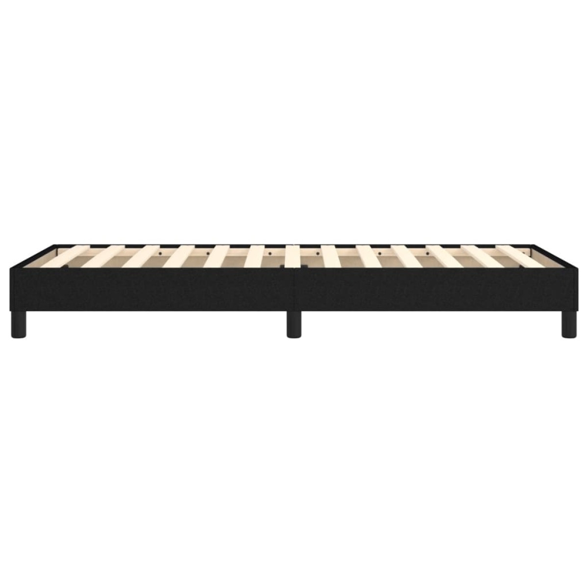 vidaXL Πλαίσιο Κρεβατιού Boxspring Μαύρο 90x190 εκ. Υφασμάτινο