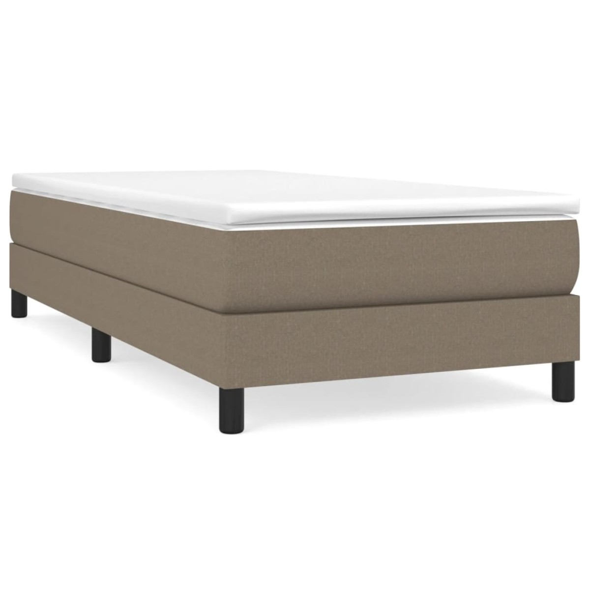 vidaXL Πλαίσιο Κρεβατιού Boxspring Taupe 90x190 εκ. Υφασμάτινο