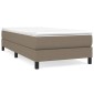 vidaXL Πλαίσιο Κρεβατιού Boxspring Taupe 90x190 εκ. Υφασμάτινο