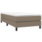 vidaXL Πλαίσιο Κρεβατιού Boxspring Taupe 90x190 εκ. Υφασμάτινο