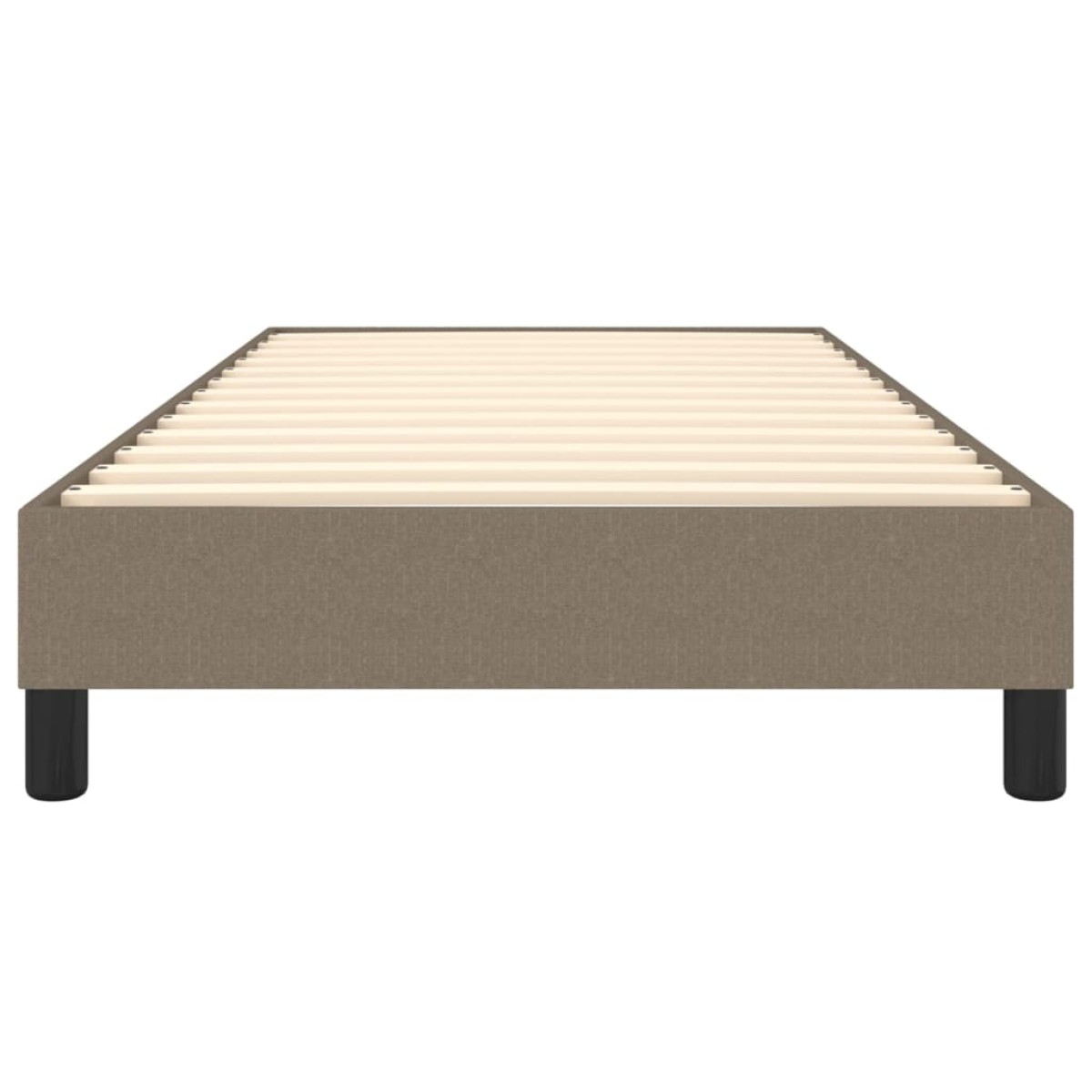 vidaXL Πλαίσιο Κρεβατιού Boxspring Taupe 90x190 εκ. Υφασμάτινο