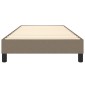 vidaXL Πλαίσιο Κρεβατιού Boxspring Taupe 90x190 εκ. Υφασμάτινο