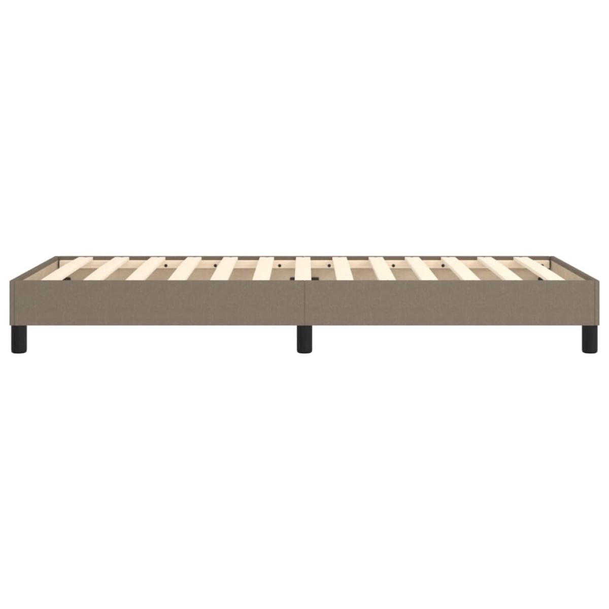 vidaXL Πλαίσιο Κρεβατιού Boxspring Taupe 90x190 εκ. Υφασμάτινο