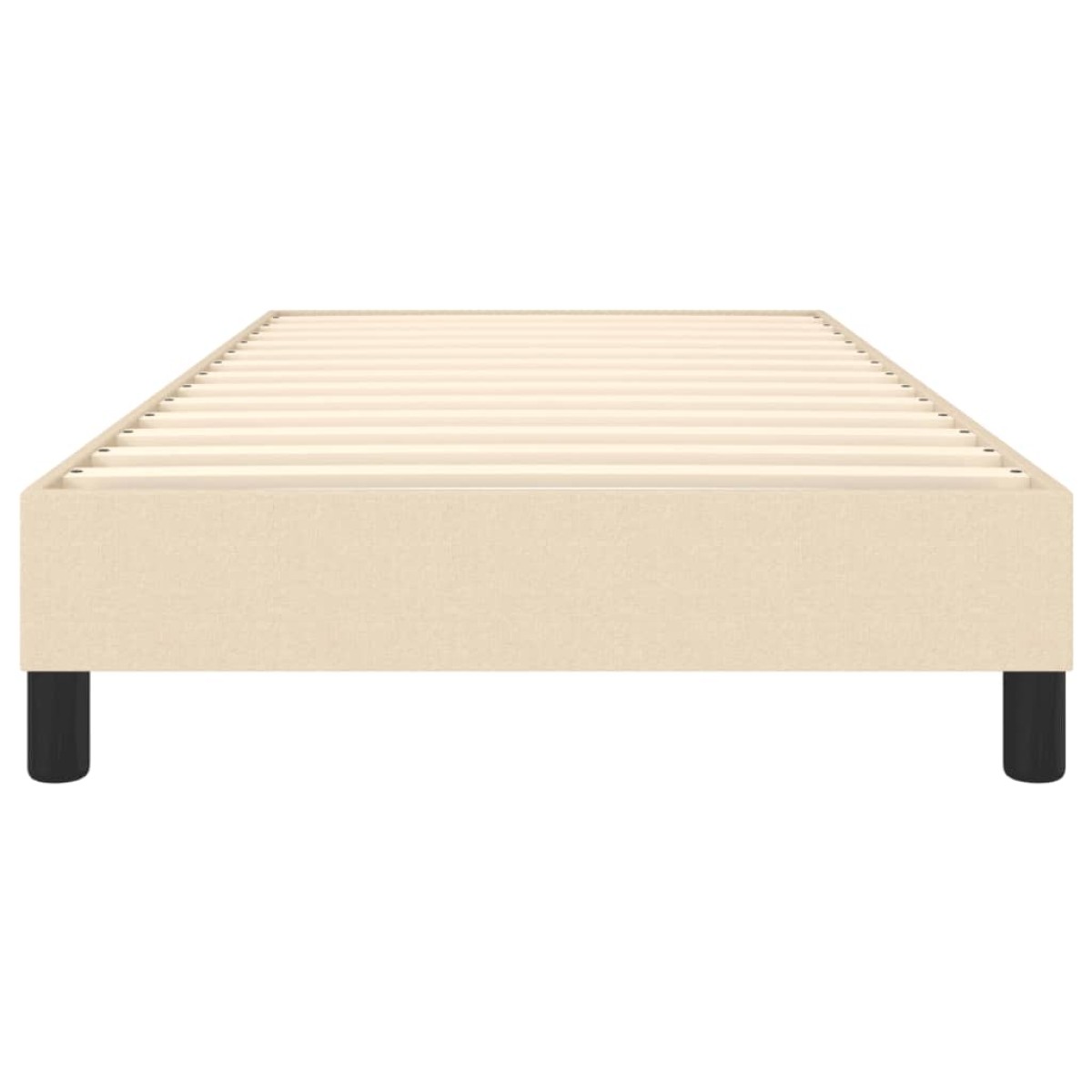 vidaXL Πλαίσιο Κρεβατιού Boxspring Κρεμ 90x190 εκ. Υφασμάτινο
